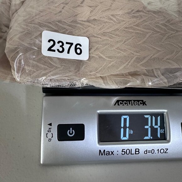 Komarov Womens Sheer Crinkle Open Front Cardigan Size 1X Lace Fairy Feminine - Picture 11 of 11